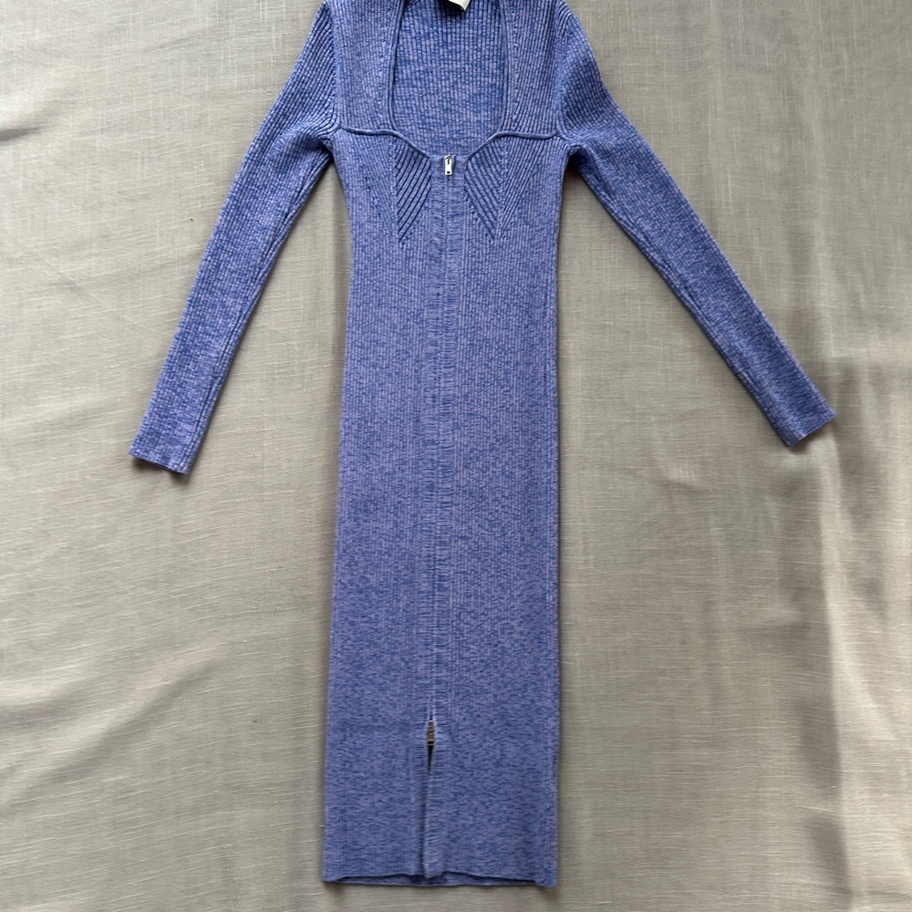 Isabel Marant Indigo Long Sleeve Dress